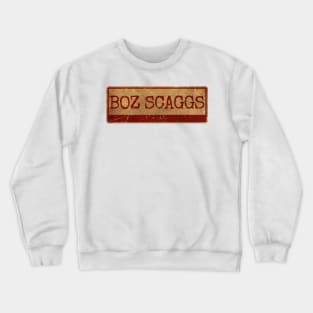 boz scaggs  - siple text gold  retro, vintage Crewneck Sweatshirt